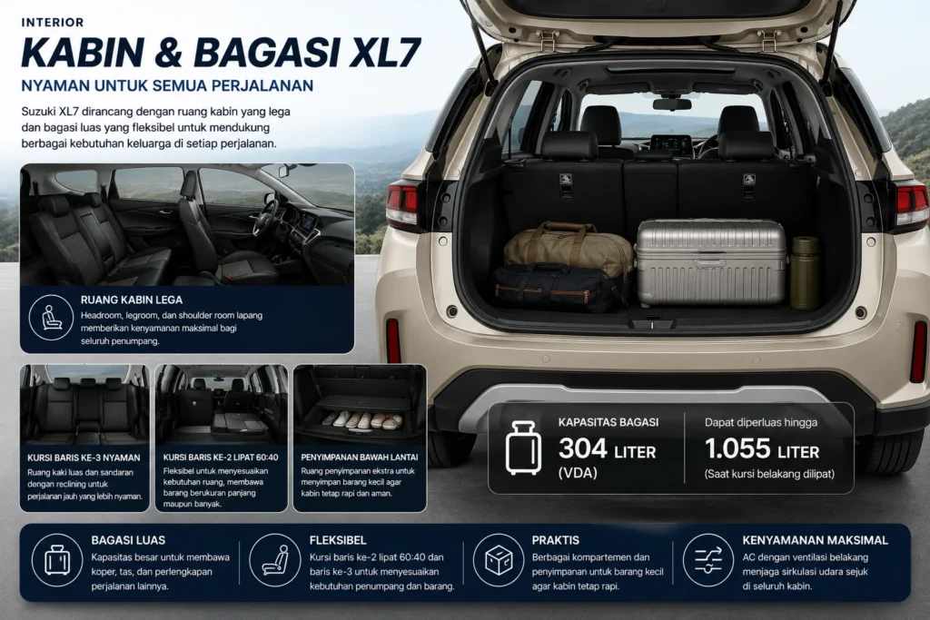 kabin dan bagasi suzuki XL7