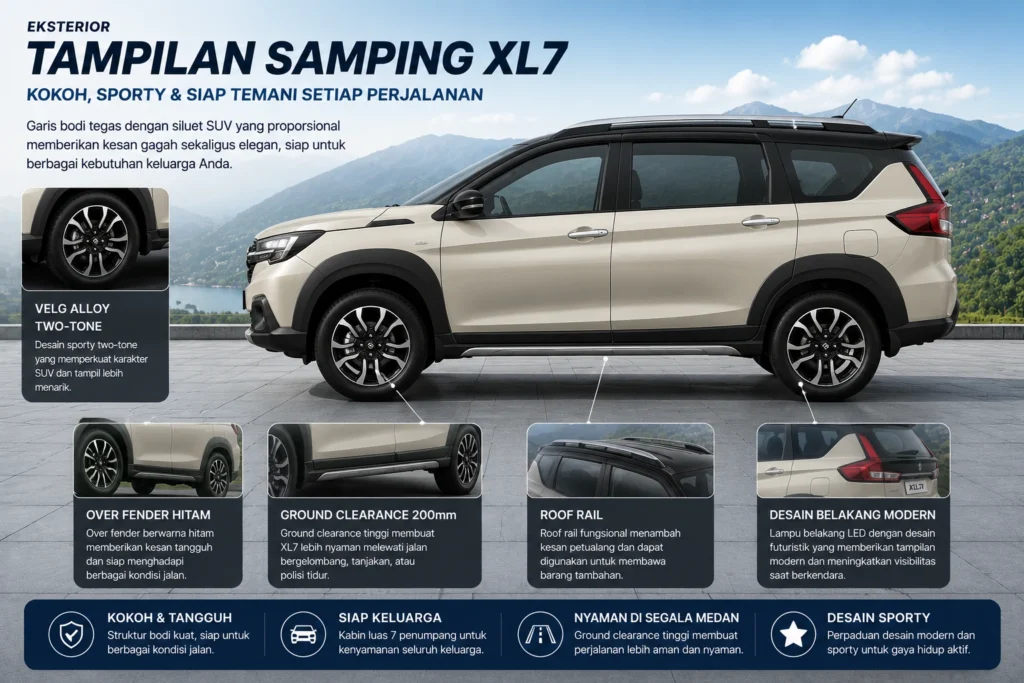 suzuki XL7 tampak samping