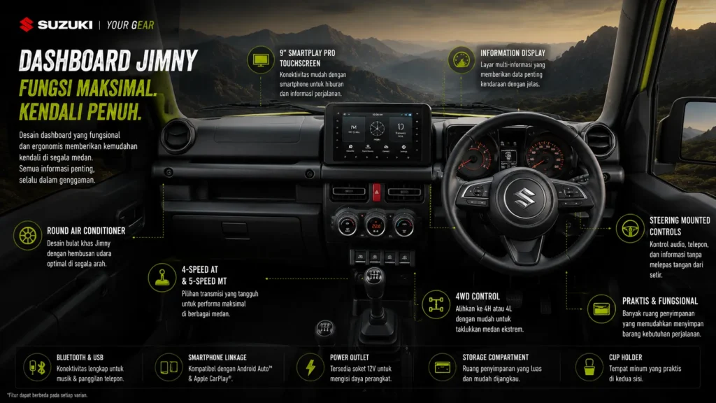 dasboard suzuki jimny