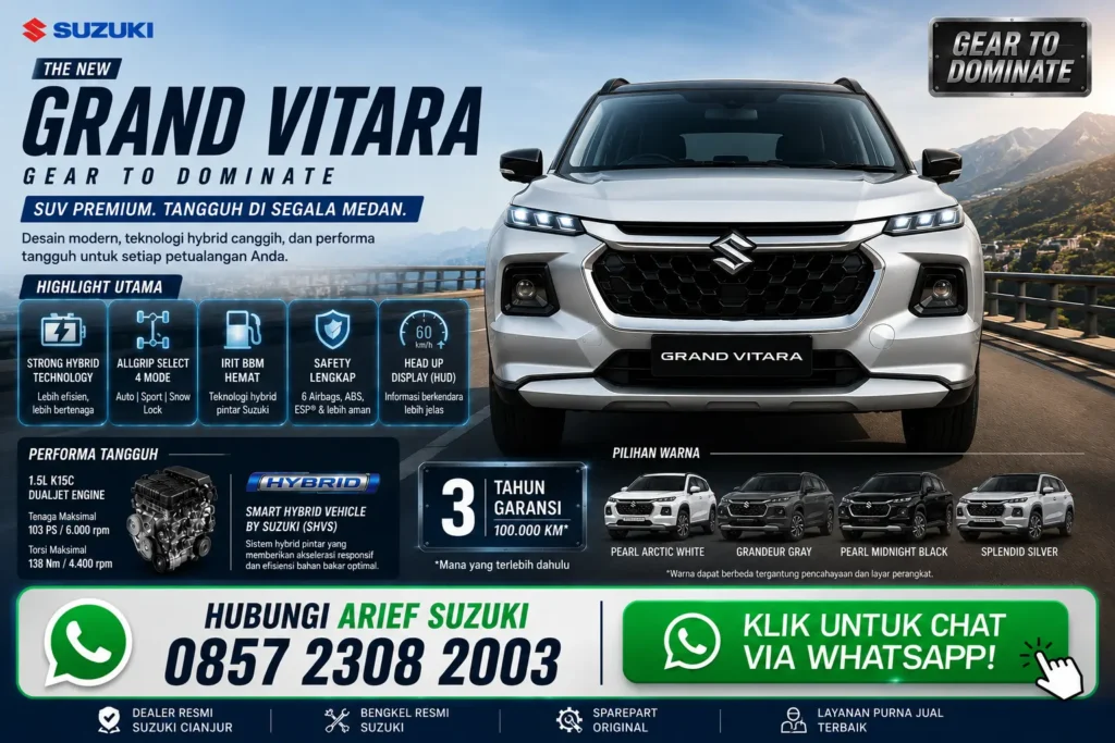 hero banner suzuki grand vitara