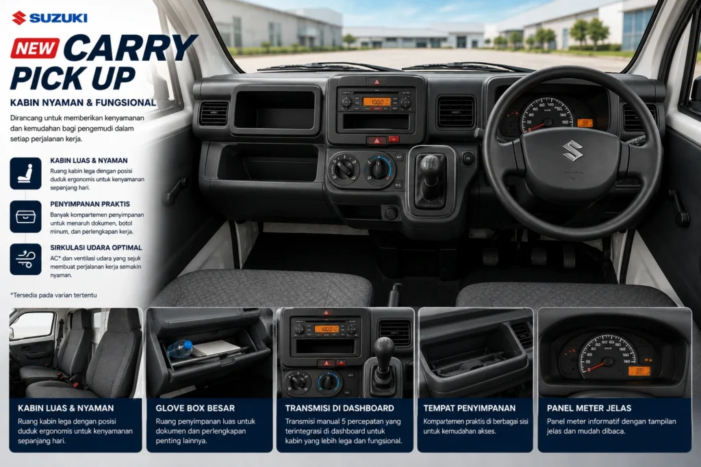 Interior Suzuki New carry pickup cianjur