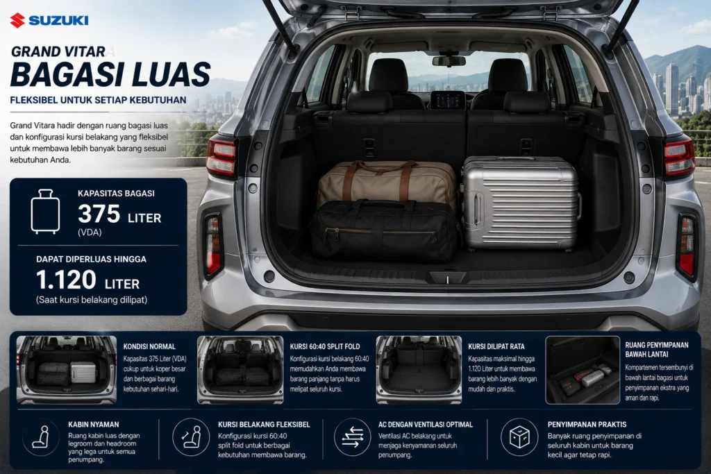 kabin dan bagasi suzuki grand vitara